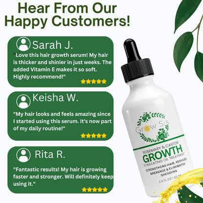 Advance Hair Growth Oil - Natural Growth Serum for Thicker  Longer Hair